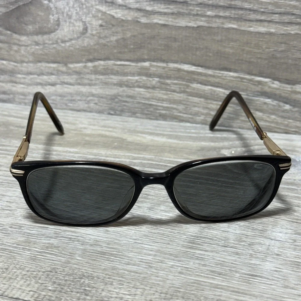 Stetson Zyloware 166 Sunglasses Mens Tortoise Gold Square Vtg Style *Frames Only